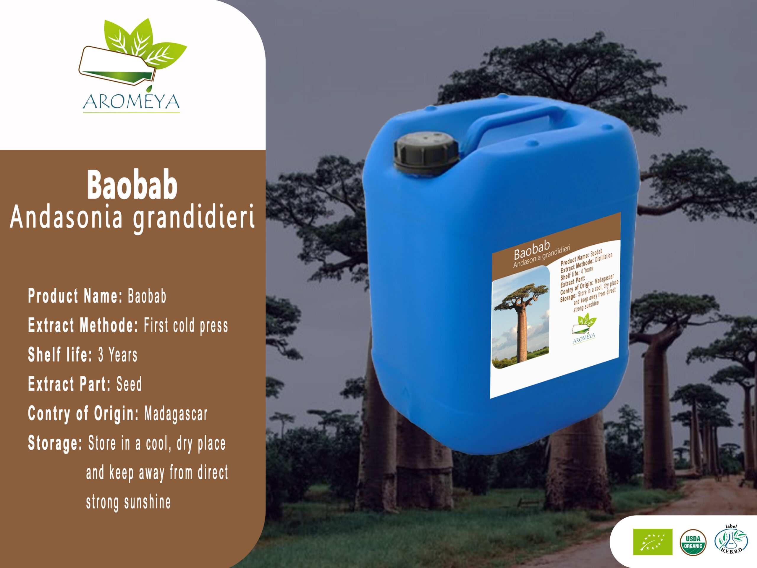 Huile végétale de Baobab // Baobab vegetable oil from Madagascar