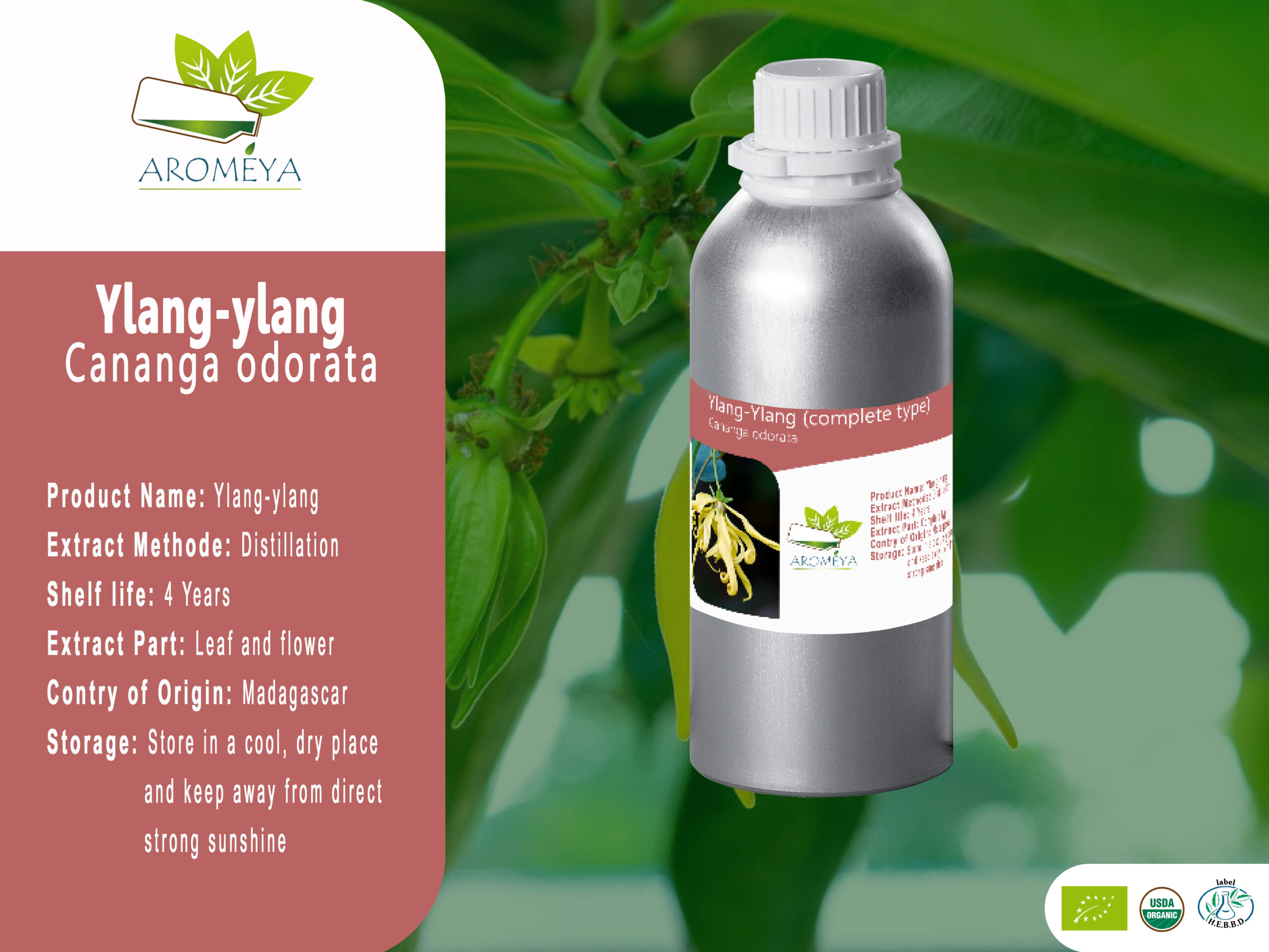 Huile essentielle d' Ylang-Ylang (Grade complete) // Ylang-Ylang (Grade complete) essential oil from Madagascar