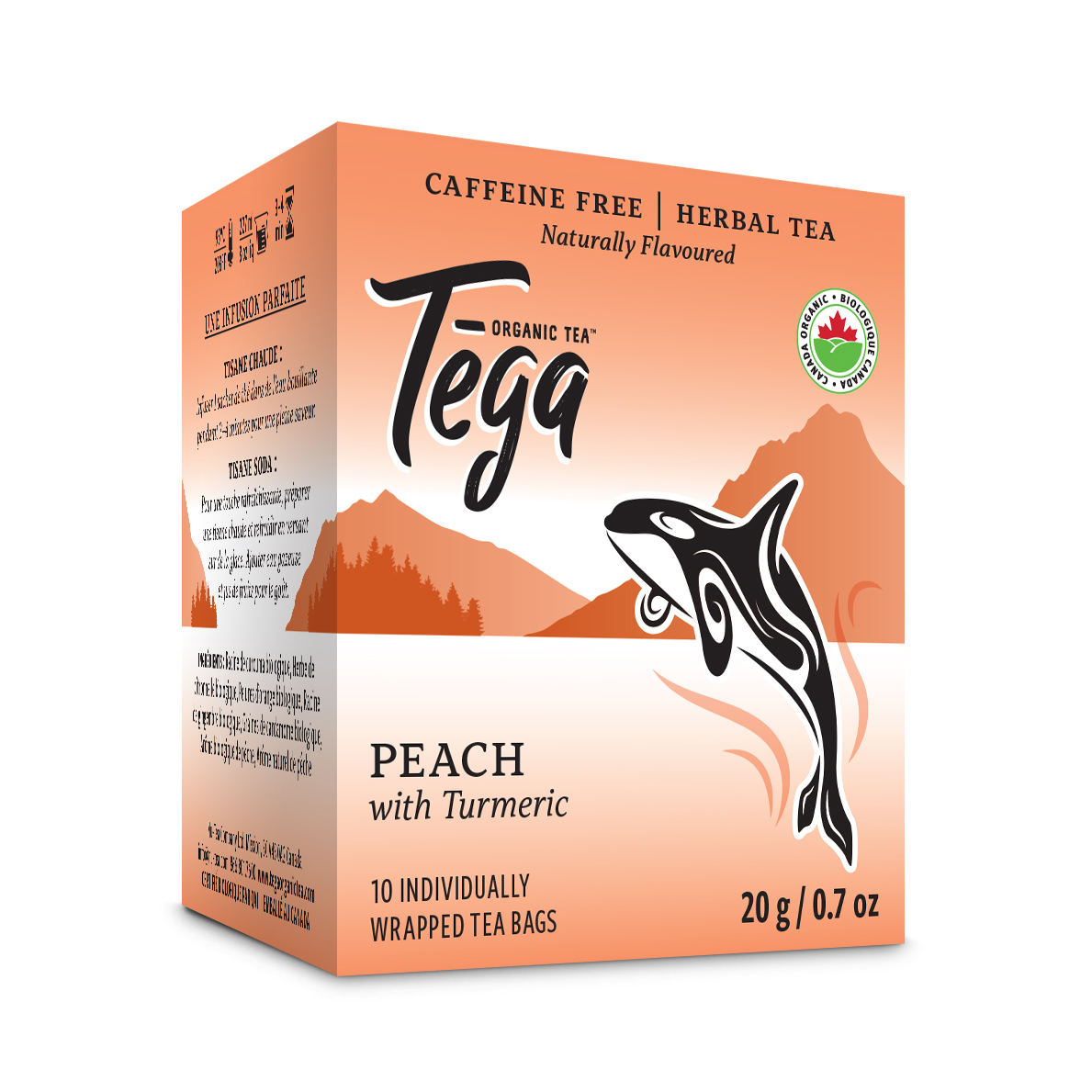 Organic Peach Turmeric Herbal tea